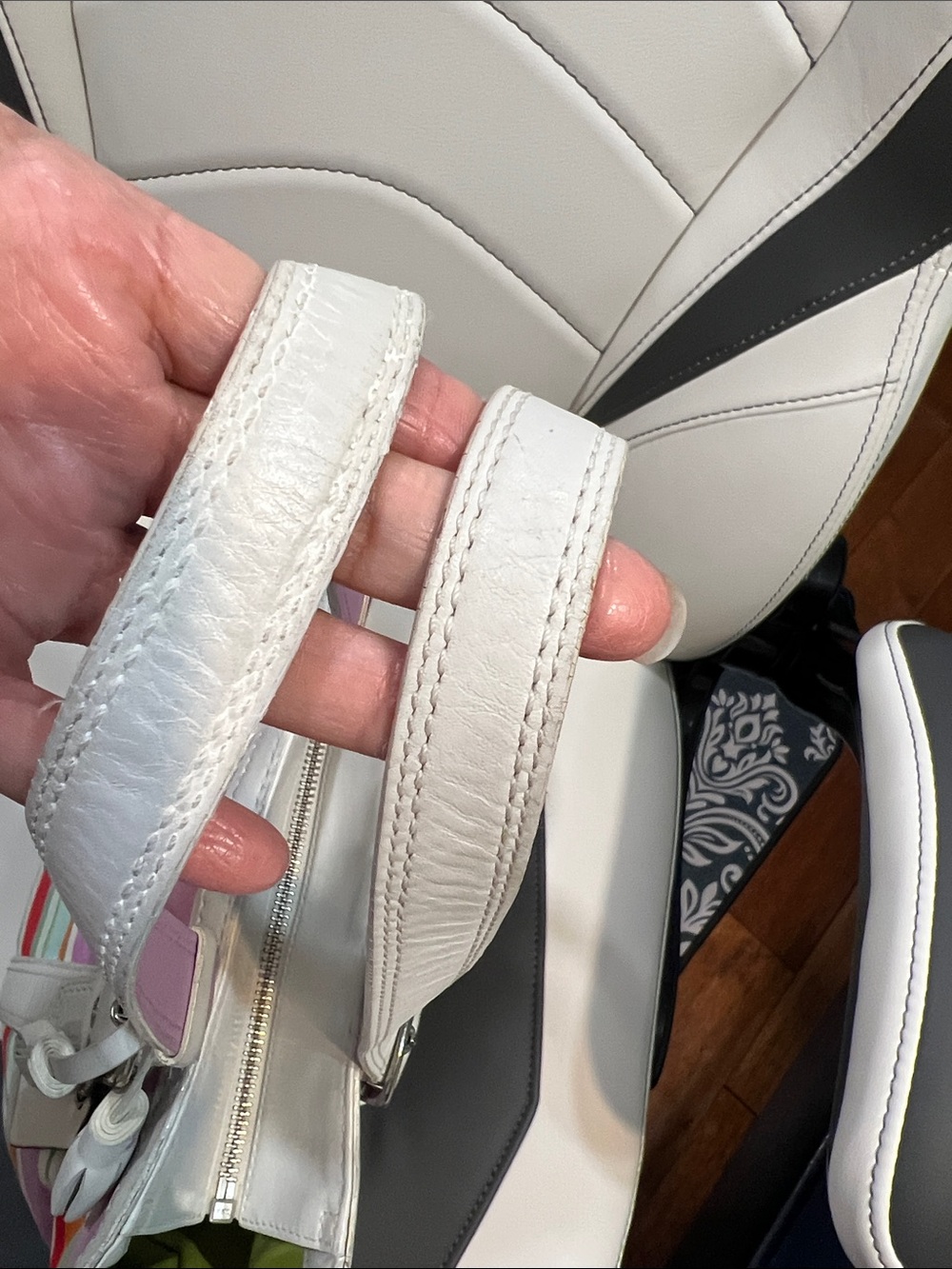 Coach Hampton Multi Striped Tote - Picture 10 of 17